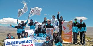 Deportistas trasplantados escalaron cerro de 5.700 metros en Salta para promover la donación de órganos