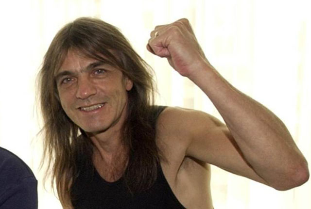 MALCOLM YOUNG. Cofundador y compositor de AC/DC. 