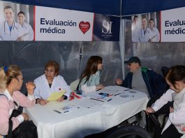 Chequeos cardiológicos gratuitos en las calles de Beccar