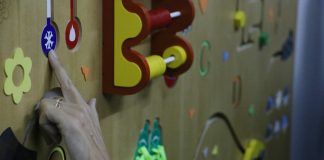 «El Nido» sumó un mural sensorial para los niños