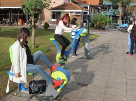 Tigre instala postas de recarga de celular en bicicletas fijas