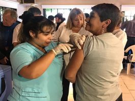 San Isidro: la campaña de vacunación también pasó por Puerto Libre