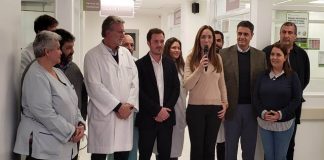 Vidal y Scarsi visitaron la nueva guardia del Hospital Cetrángolo de Vicente López