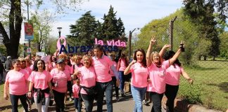 Multitudinaria caminata para concientizar sobre el cáncer de mama