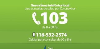 San Fernando: nueva línea 103 para consultas exclusivas de Covid-19