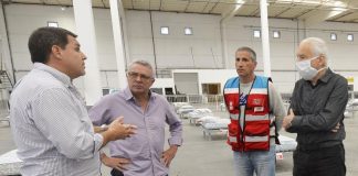 Tigre: el Dr. Cormillot y Zamora recorrieron el Centro de Aislamiento de Emergencias