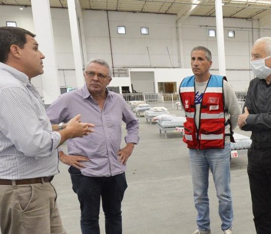 Tigre: el Dr. Cormillot y Zamora recorrieron el Centro de Aislamiento de Emergencias
