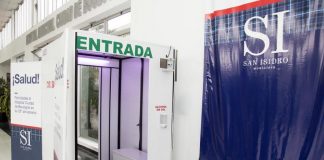 El Hospital de Boulogne incorporó una cabina sanitizante