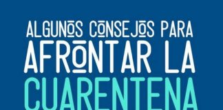 Consejos durante el aislamiento físico