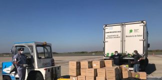 Llegó el segundo vuelo desde China con insumos sanitarios para Nación y Provincia