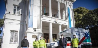 Almirante Brown: nueva ambulancia Covid 4 x 4