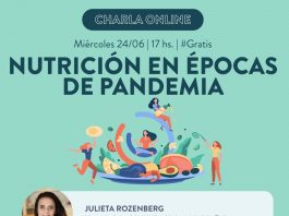 Charla online: «Nutrición en épocas de pandemia»