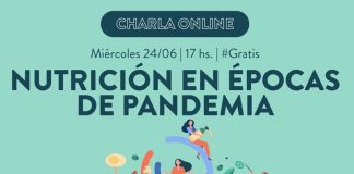 Charla online: «Nutrición en épocas de pandemia»