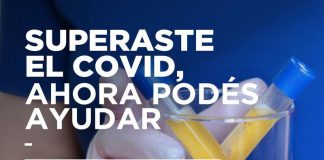 Almirante Brown: convocan a recuperados de Covid-19 para donar plasma