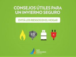 San Fernando: cómo evitar accidentes en casa durante el invierno