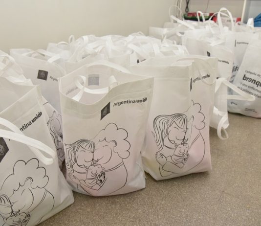 San Martín y Nación entregaron kits de prevención contra la Bronquiolitis