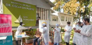 San Fernando: PAMI vacunó adultos mayores en el Hospital de Islas ‘Do Porto’