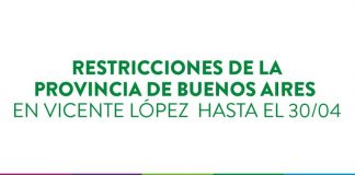 Vicente López: nuevas restricciones por Covid-19