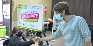 San Fernando: nuevo vacunatorio contra el Covid-19 en la sede de Unión Ferroviaria