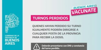 En la provincia el turno para vacunarse contra el covid-19 no se pierde