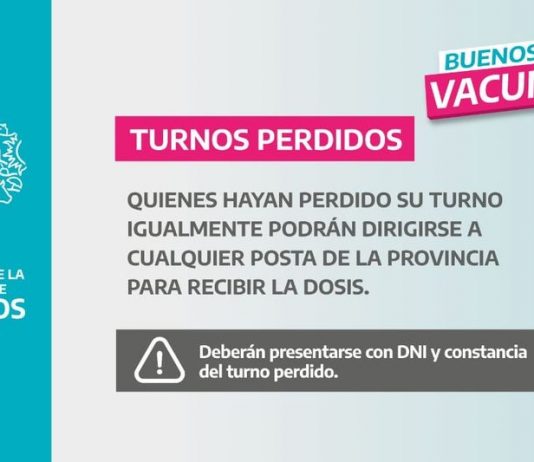 En la provincia el turno para vacunarse contra el covid-19 no se pierde