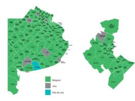 Covid-19: solo en ocho de los 135 municipios se registraron muertes