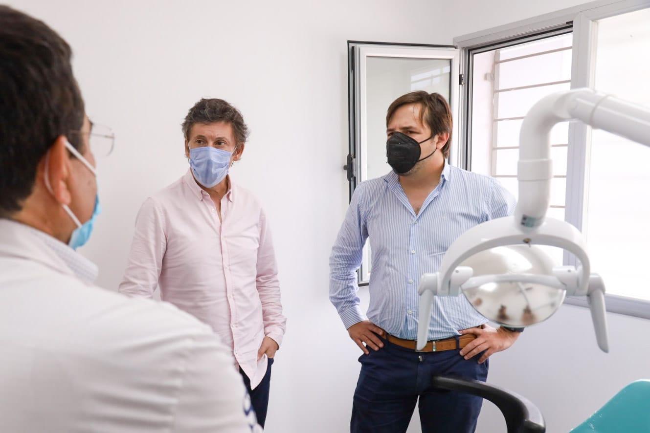 Posse y Kreplak recorrieron el nuevo centro de salud en Boulogne y supervisaron las mejoras en el de Beccar