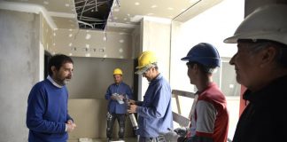 San Martín: avanzan las obras del Centro de Salud de Billinghurst