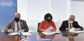 Autoridades del Ministerio de Salud, Aerolíneas Argentinas e INCUCAI firmaron convenio para optimizar el traslado de órganos, material de trasplante y personas