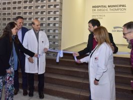 San Martín: nuevas áreas de pediatría y obstetricia en el Hospital Thompson