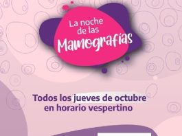 Cáncer de mama: se viene “La noche de las Mamografías” en hospitales provinciales