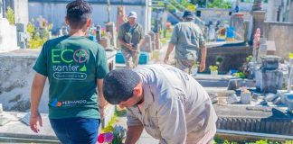 San Fernando: acciones de prevención contra el dengue en el Cementerio Municipal
