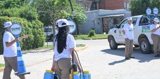 Escobar utiliza un innovador biolarvicida natural contra el dengue