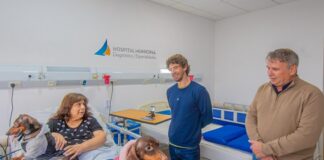 San Fernando implementó un programa de visitas terapéuticas con animales en el Hospital Municipal